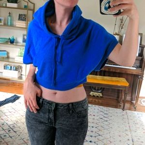 Hollister Crop short sleeve hoody